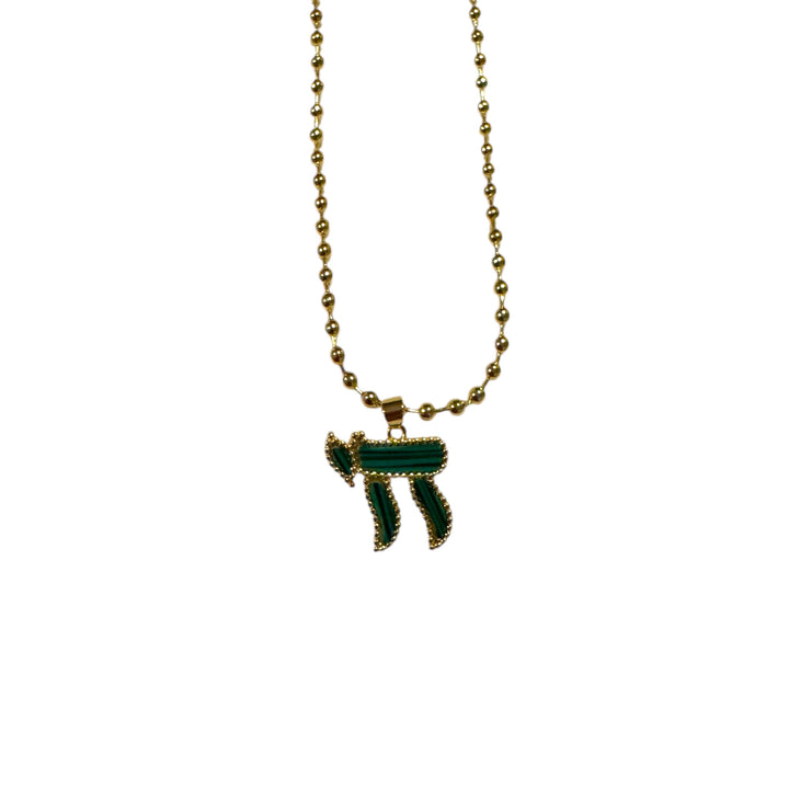 Chai Malachite Necklace
