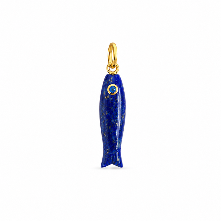 Gemstone Fish Pendant