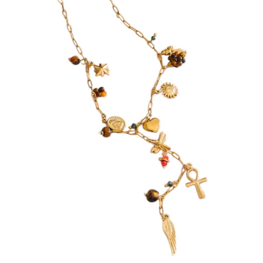 Empowering Charm Gold Necklace