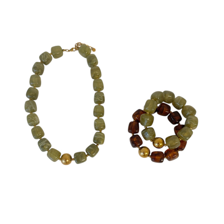 Amber Aura Chunky Necklace