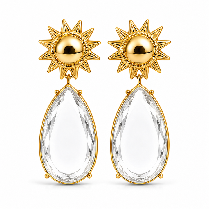 Sunburst Drop Earrings