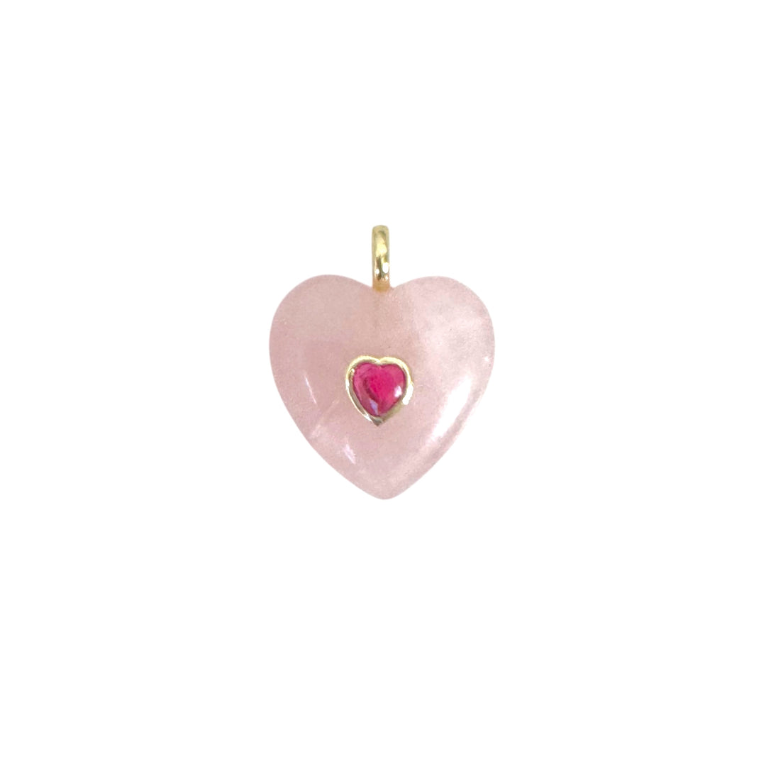 Gemstone Heart Pendant