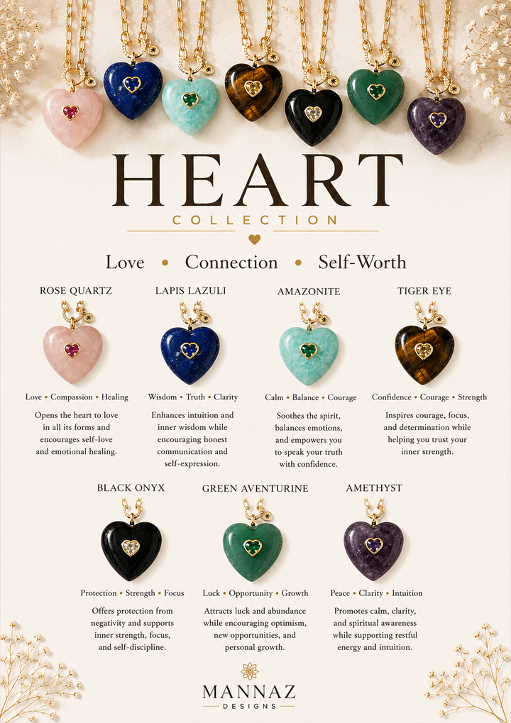 Gemstone Heart Pendant