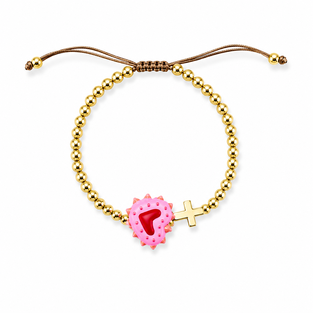 Sacred Heart Adjustable Bracelet | Catholic Faith Jewelry | Mannaz Designs
