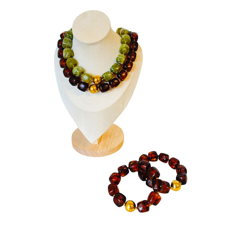 Amber Aura Chunky Necklace