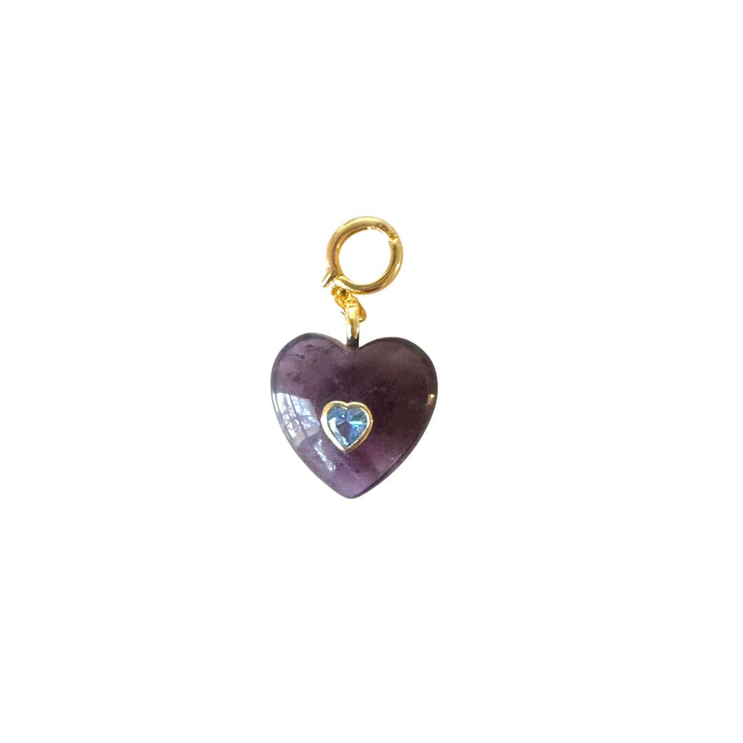 Gemstone Heart Pendant