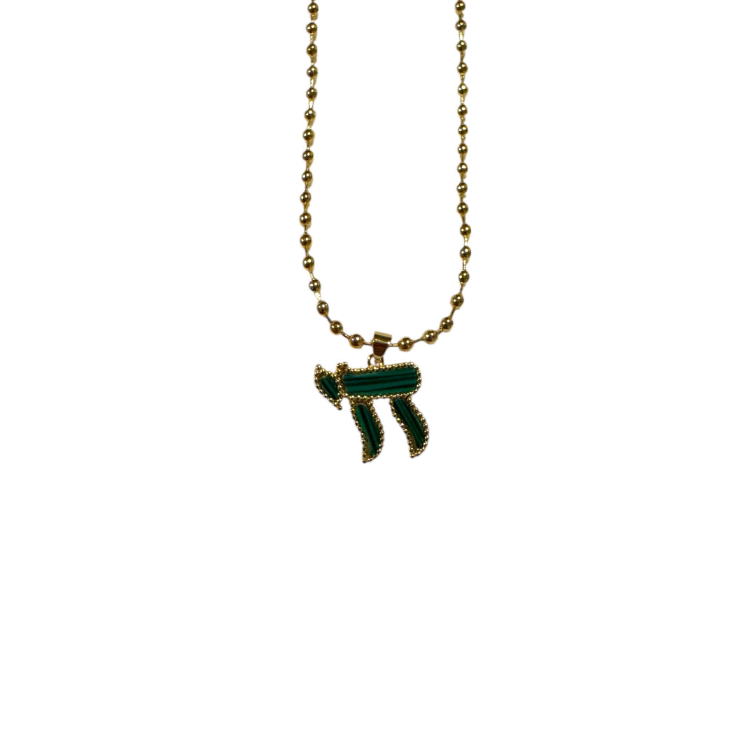 Chai Malachite Necklace