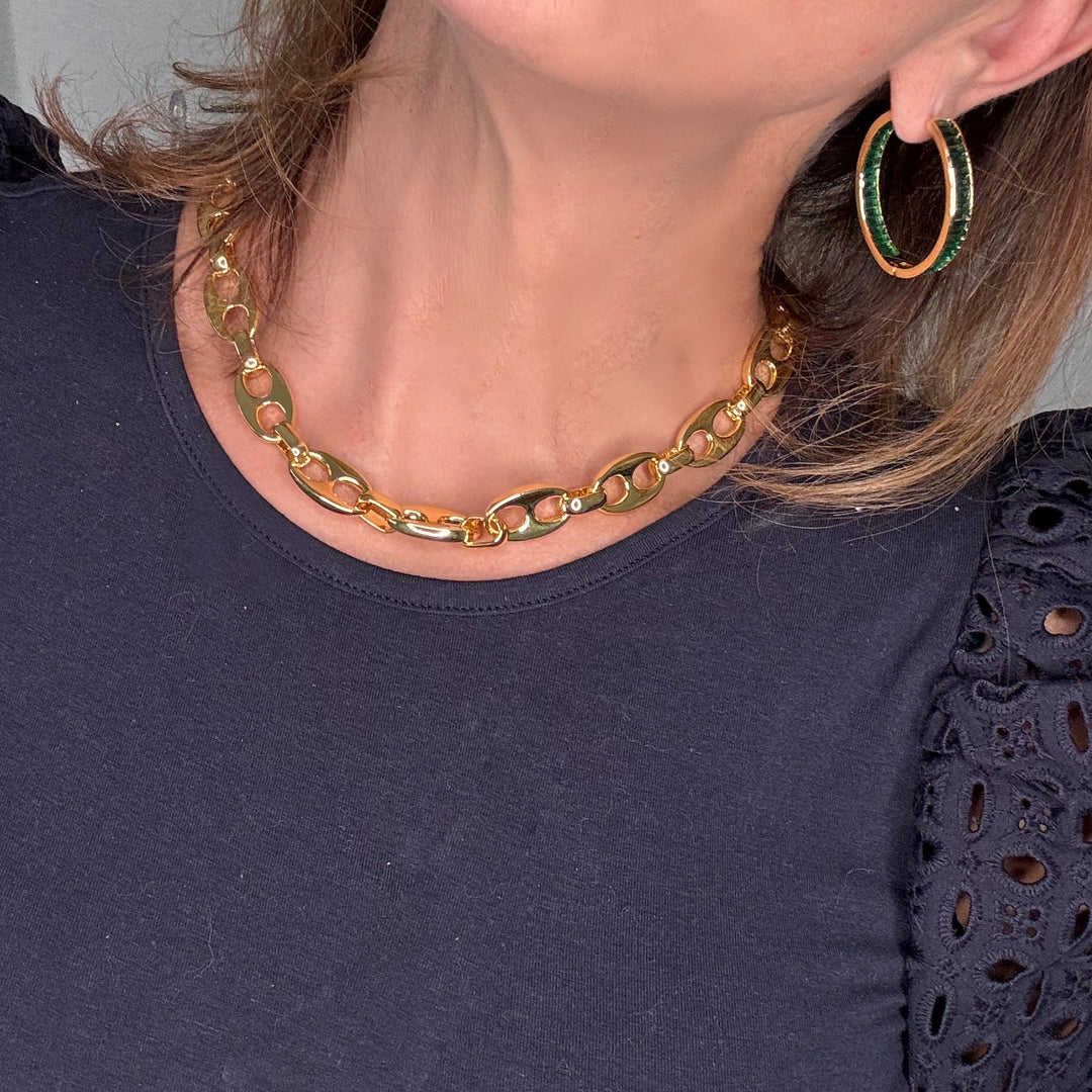 Spring 2024 18 Necklaces Mannaz Designs Glam Mariner Gold Link Necklace 