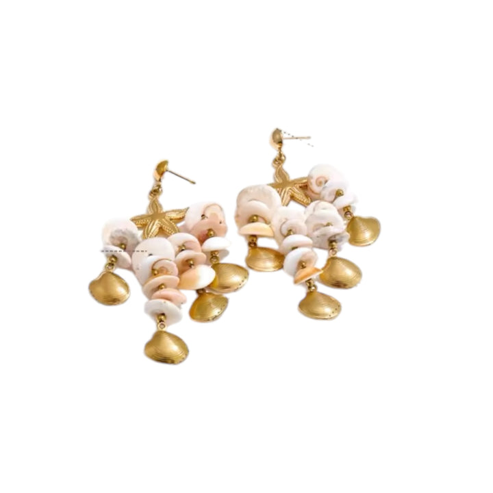 Sirena Shell Dangle Earrings