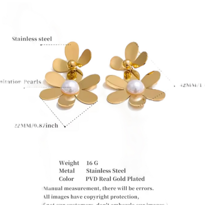 Flor Pearl Drop Earrings