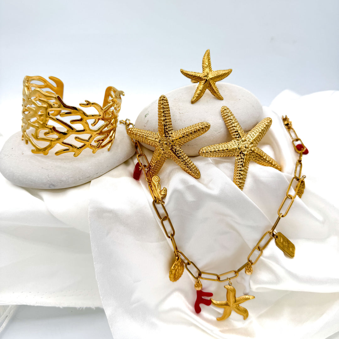 Sol Starfish Statement Earrings