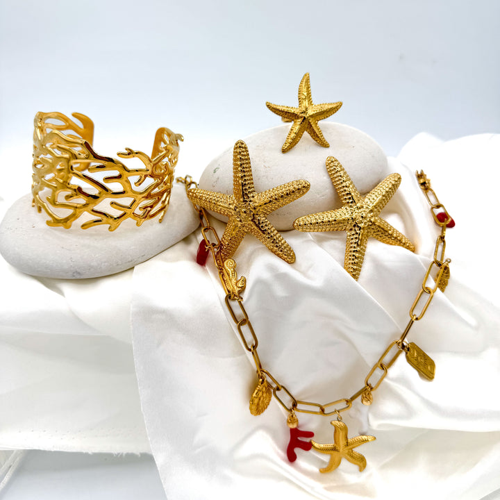 Sol Starfish Statement Earrings