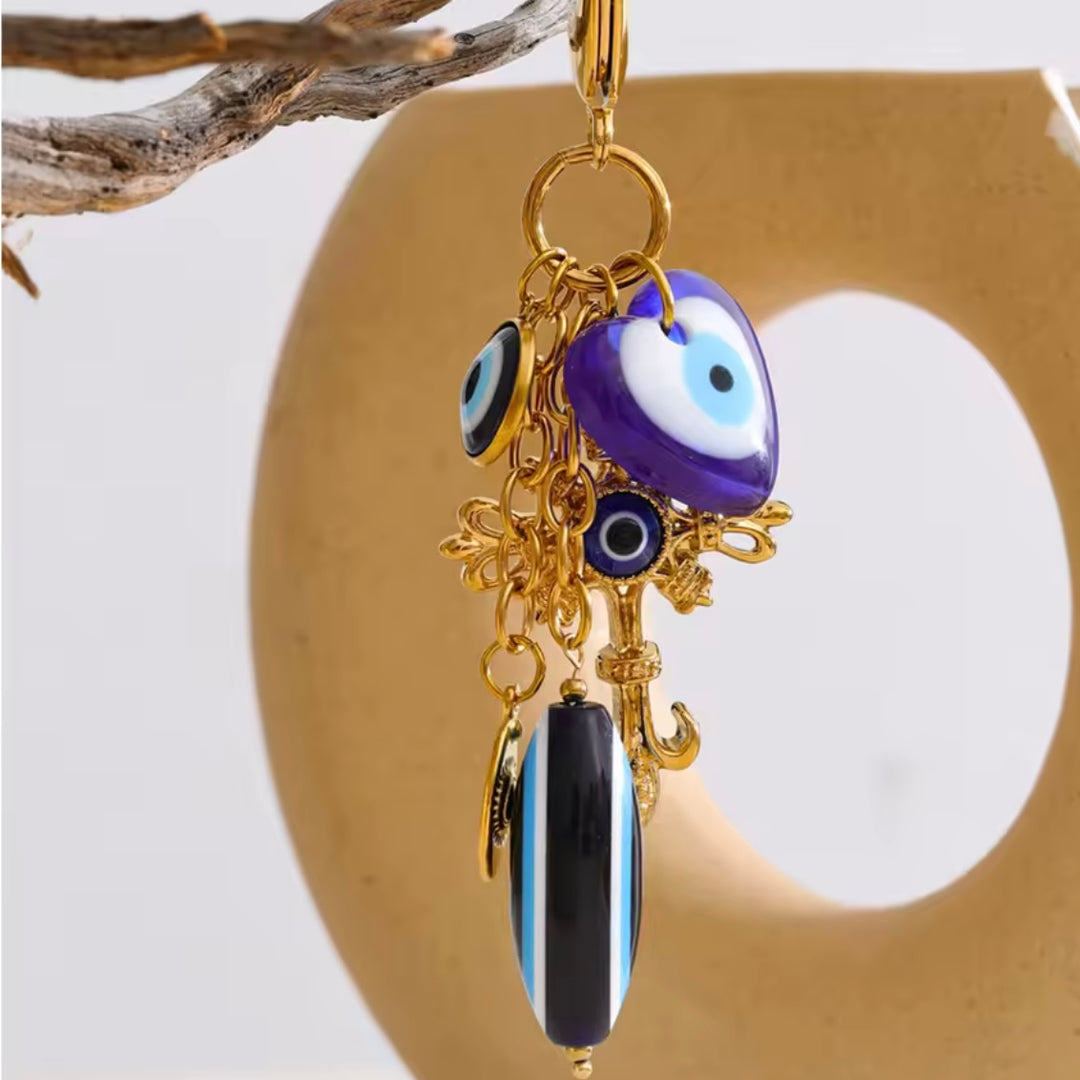 Royal Evil Eye Guard Bag Charm
