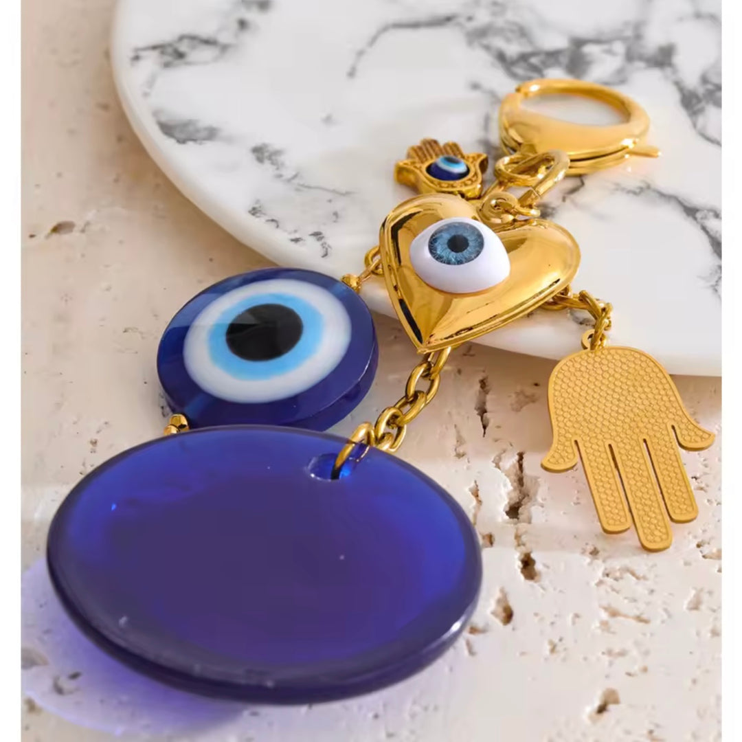 Evil Eye Protection Bag Charm