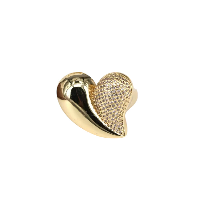 Heart Gold Modern Ring