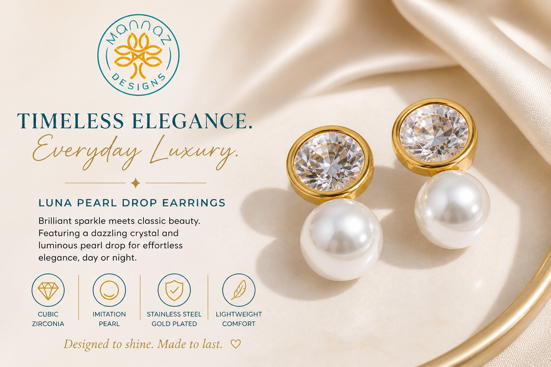 Luna Pearl Drop Earrings