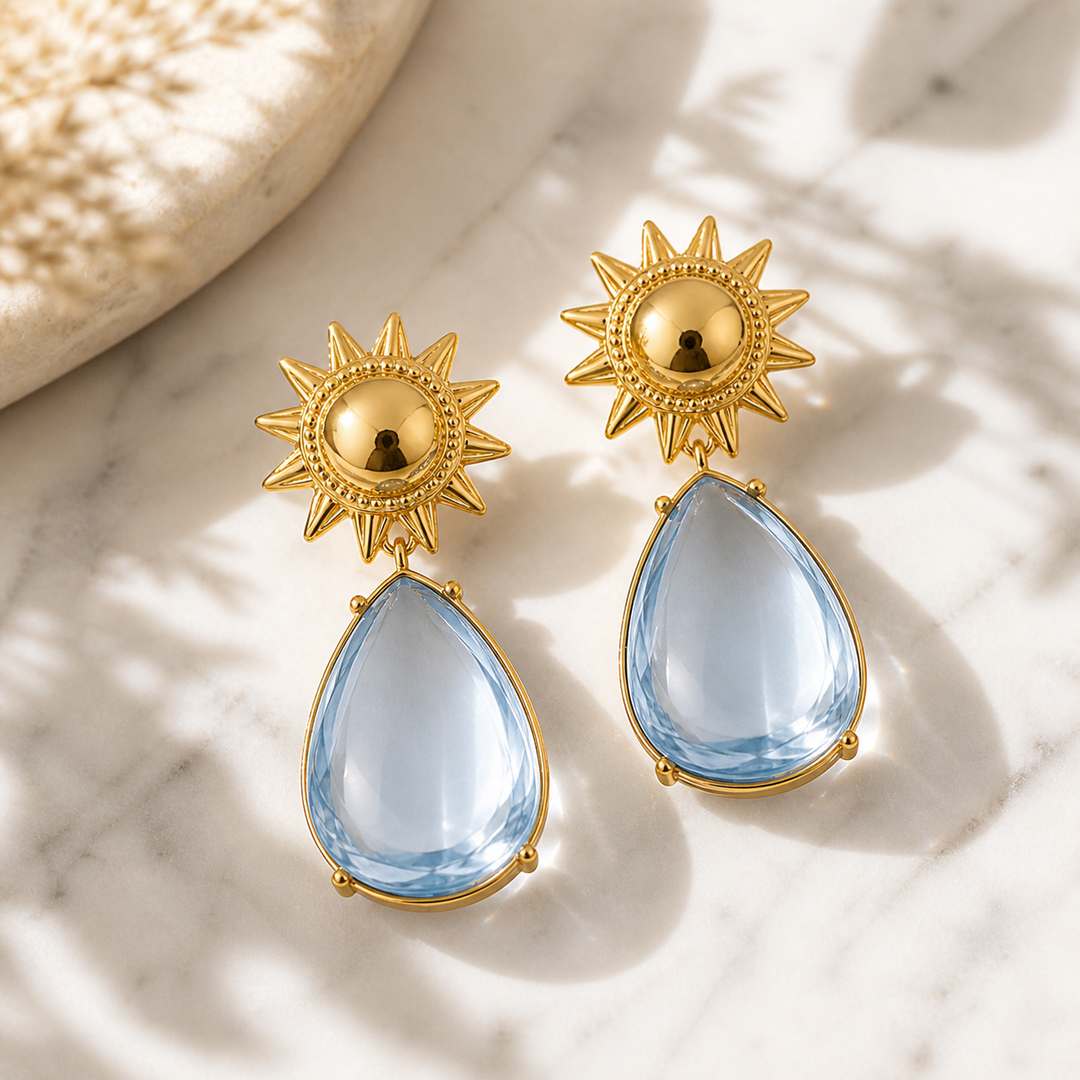 Sunburst Drop Earrings