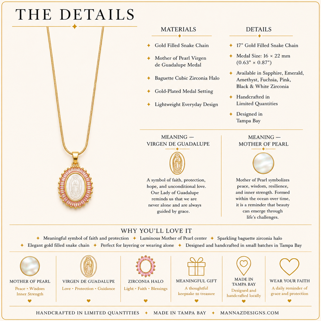 Virgen de Guadalupe Blessing Necklace