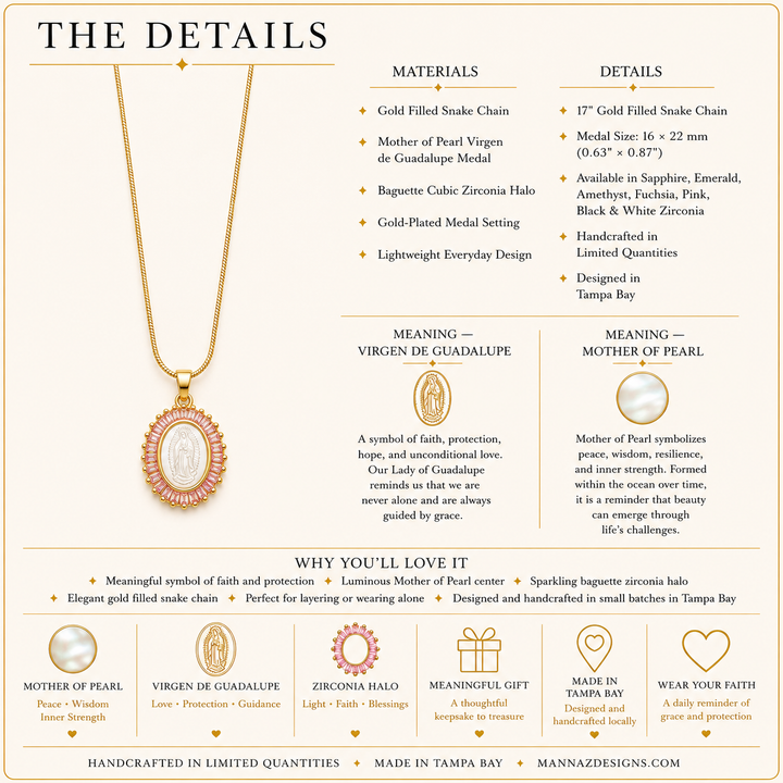 Virgen de Guadalupe Blessing Necklace