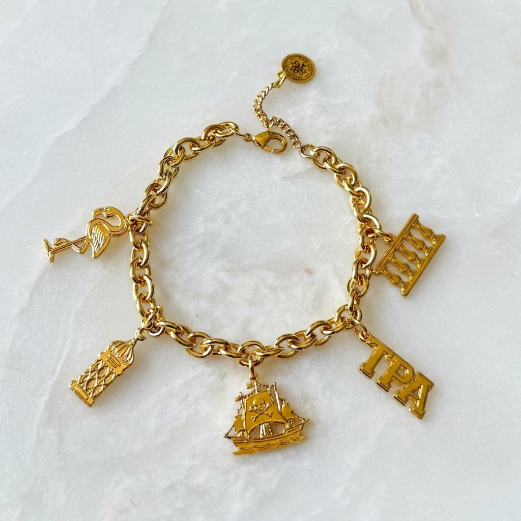 Tampa Icon Charm Bracelet – Mannaz Designs