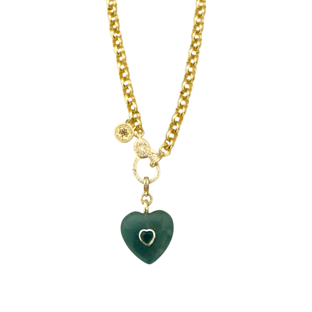 Heart Aventurine Necklace