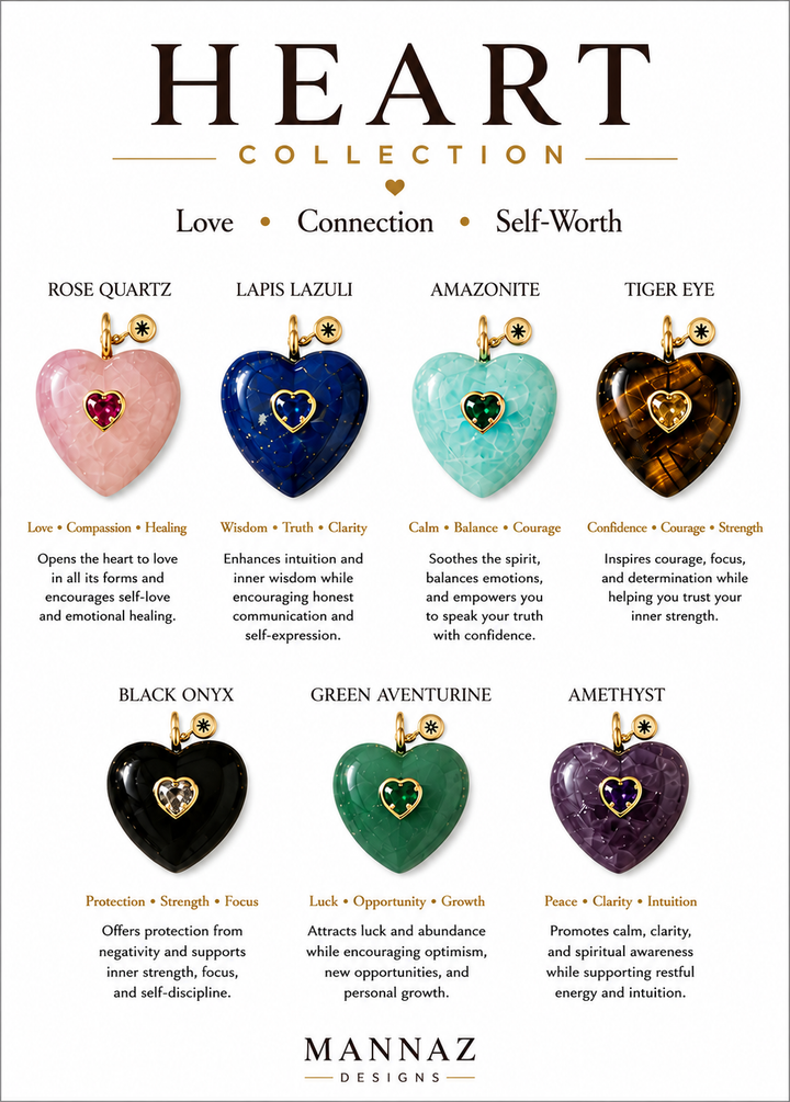 Gemstone Heart Pendant