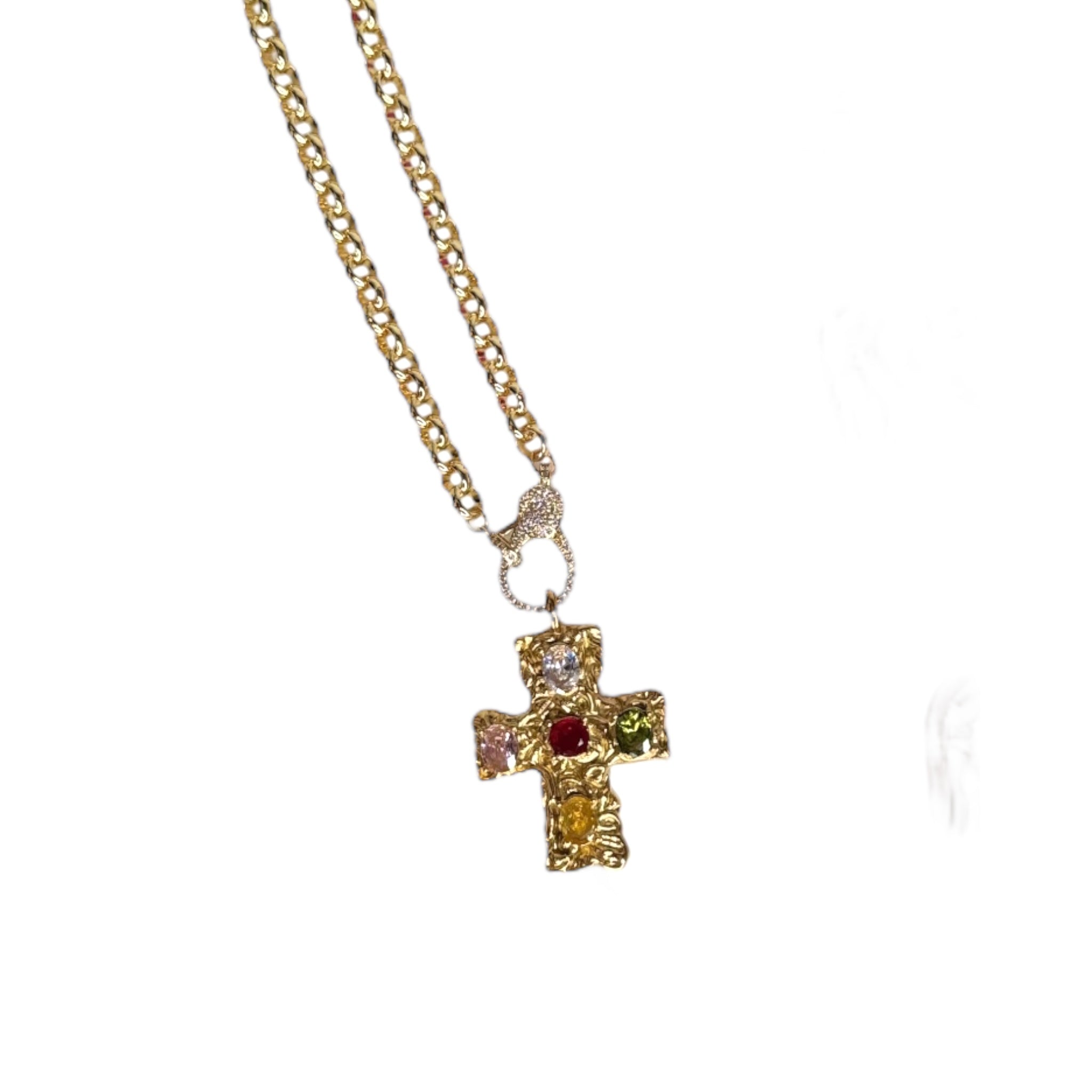 Barroque Cross Pendant Necklace – Mannaz Designs