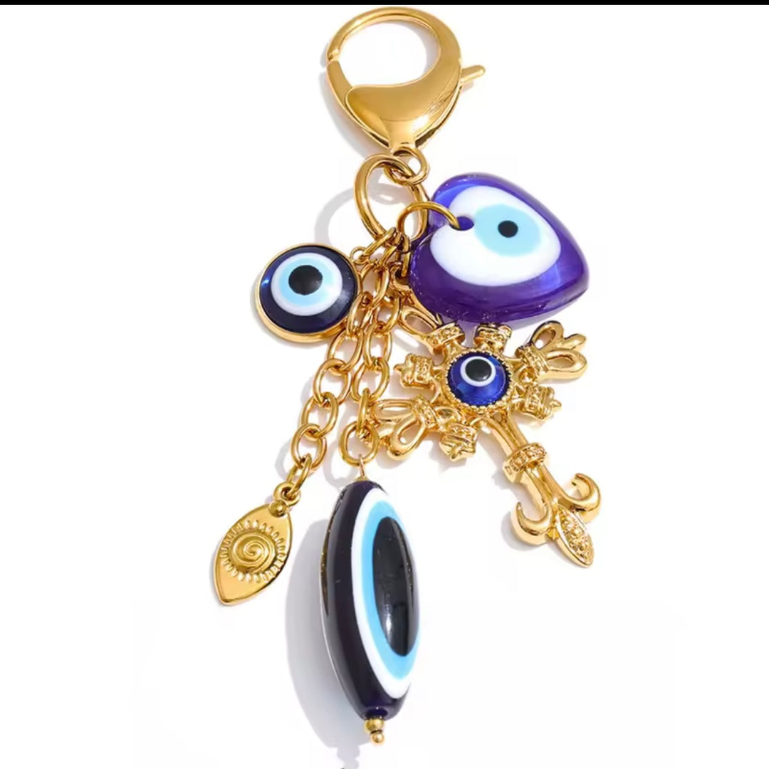 Royal Evil Eye Guard Bag Charm