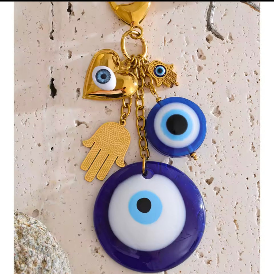 Evil Eye Protection Bag Charm