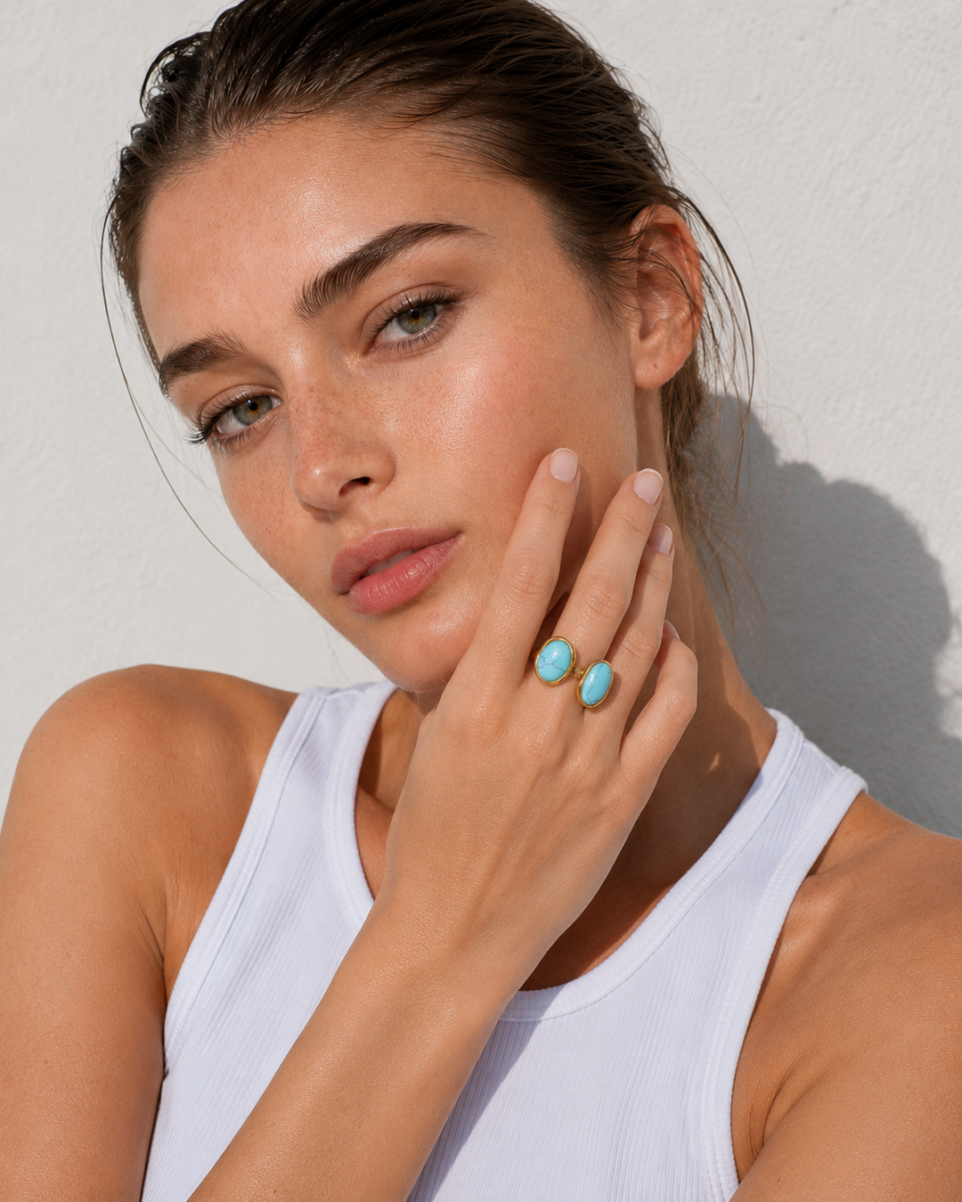 Ibiza Modern Stone Ring