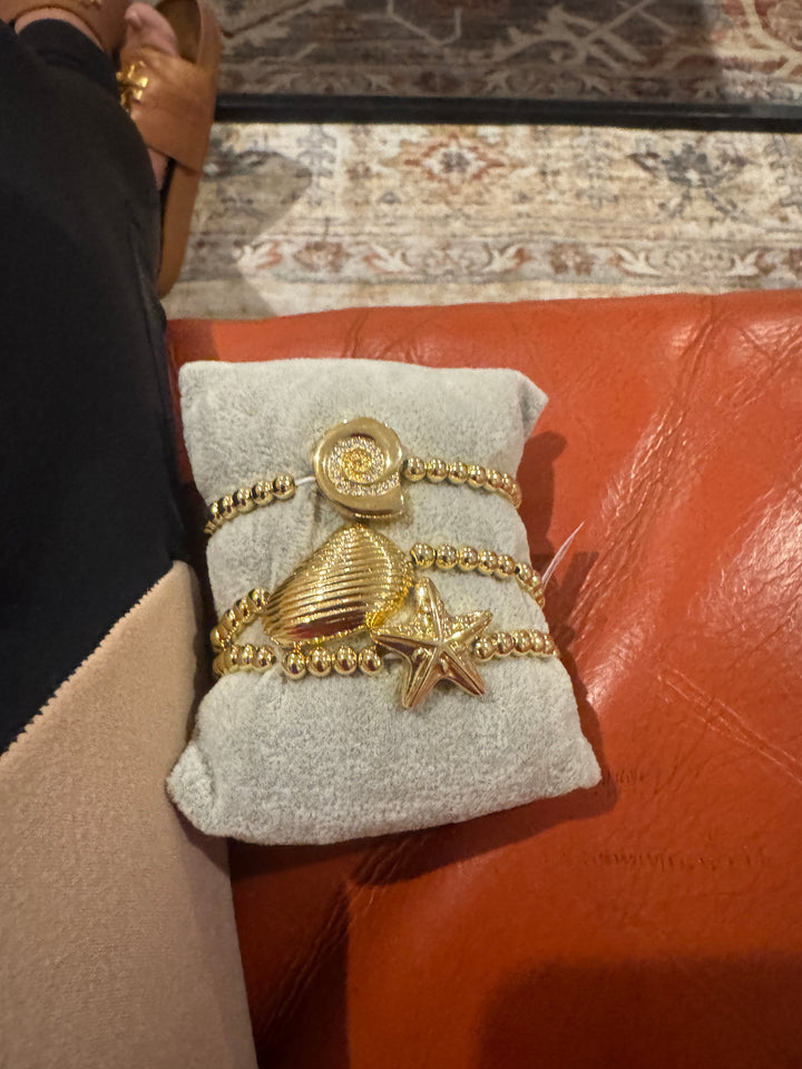 Sea Gold Elastic Bracelets