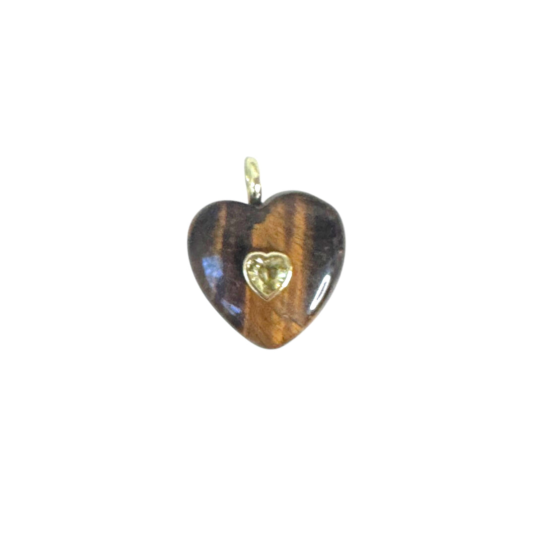 Gemstone Heart Pendant