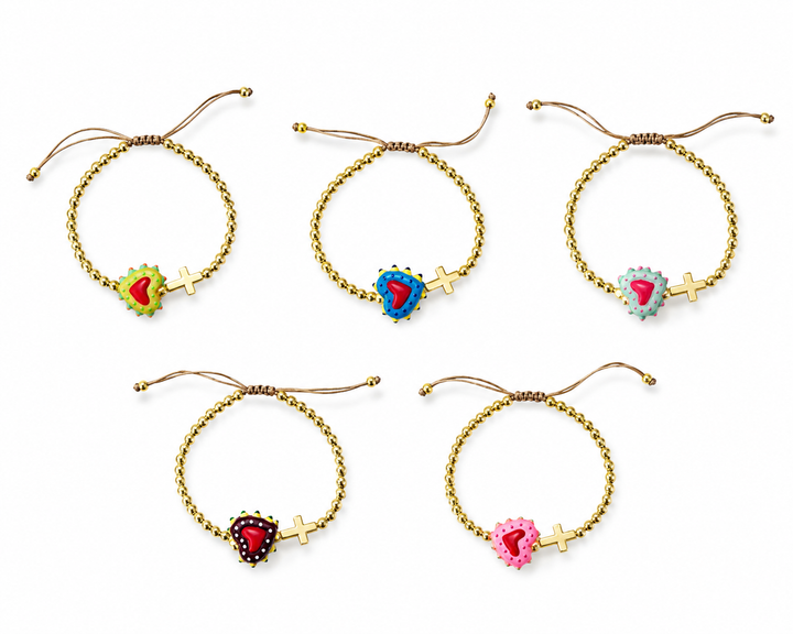 Sacred Heart Adjustable Bracelet | Catholic Faith Jewelry | Mannaz Designs