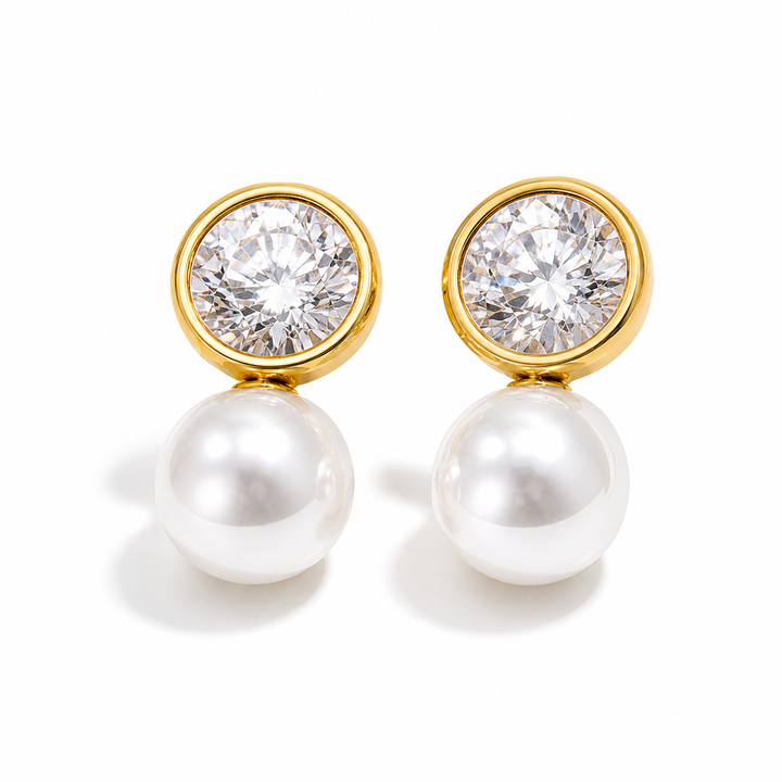 Luna Pearl Drop Earrings