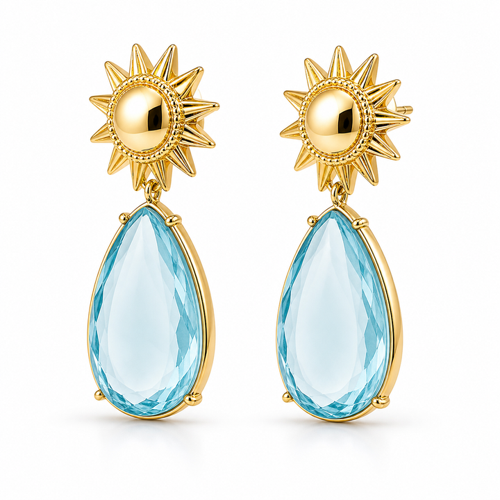 Sunburst Drop Earrings