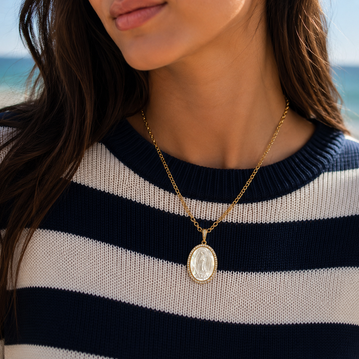 Heavenly Grace Miraculous Medal Necklace