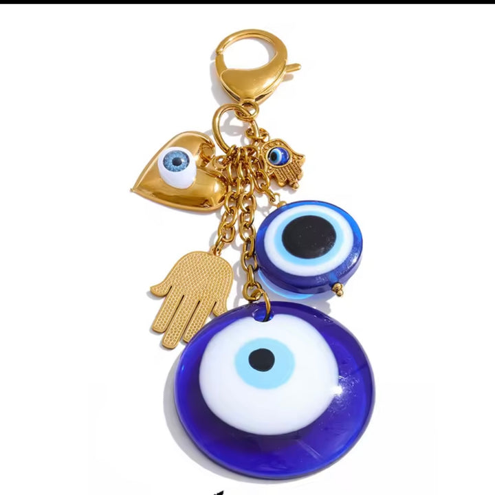 Evil Eye Protection Bag Charm