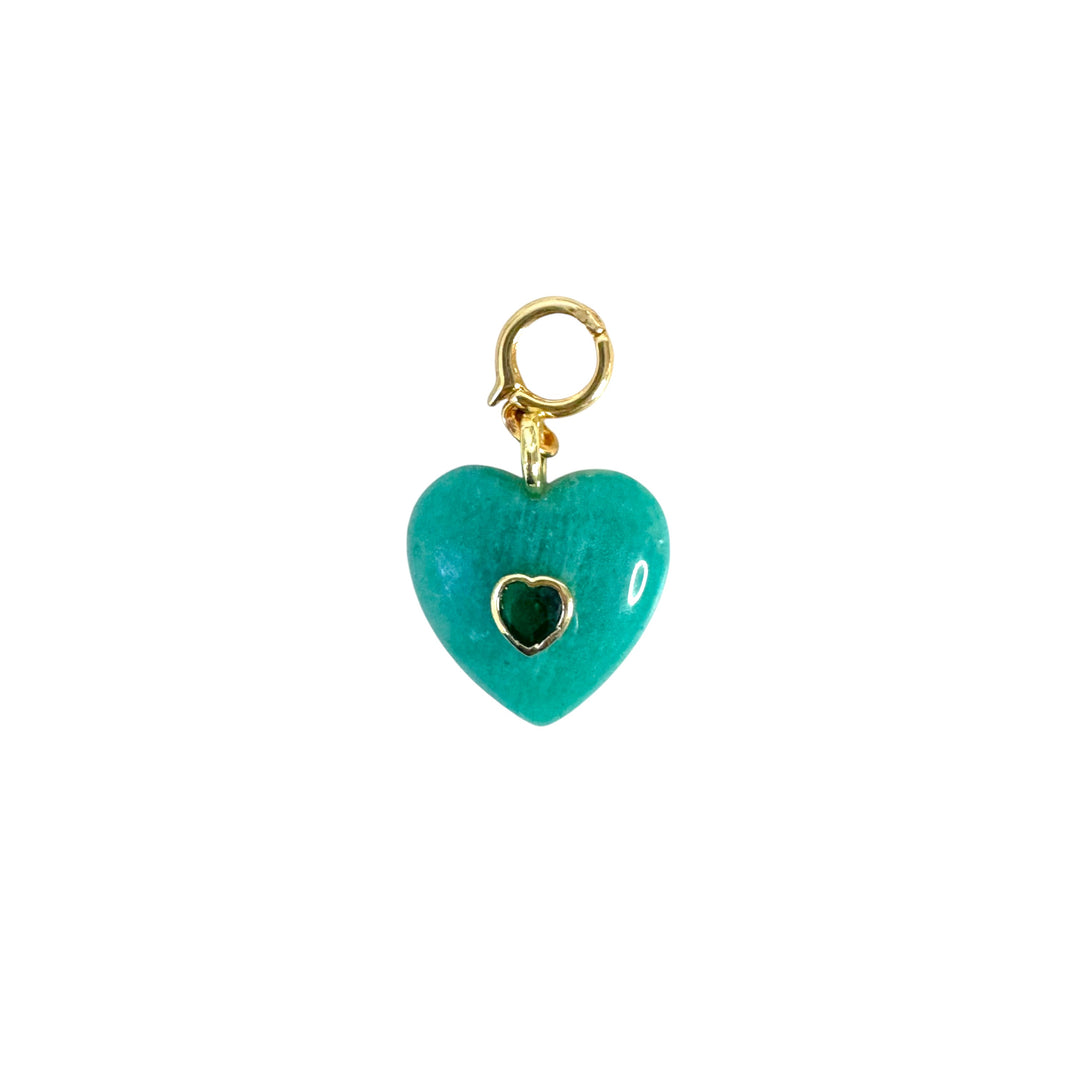 Gemstone Heart Pendant