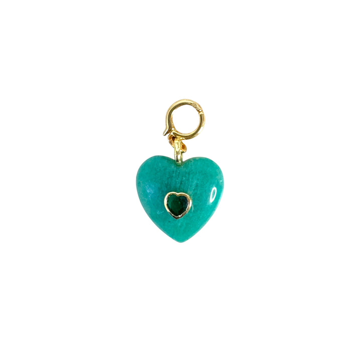 Gemstone Heart Pendant