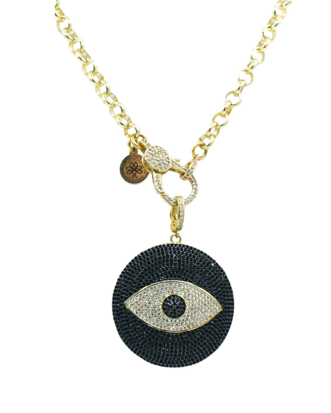 Evil Eye, Fall 23, summer 2021 Default Title Necklaces Mannaz Designs Black Evil Eye Gold Chain Necklace 