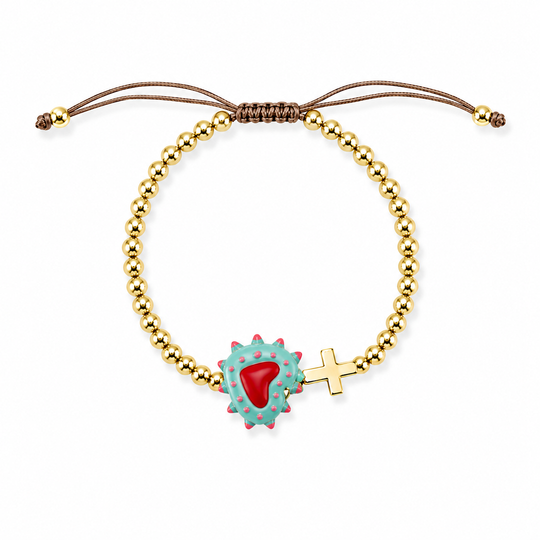 Sacred Heart Adjustable Bracelet | Catholic Faith Jewelry | Mannaz Designs
