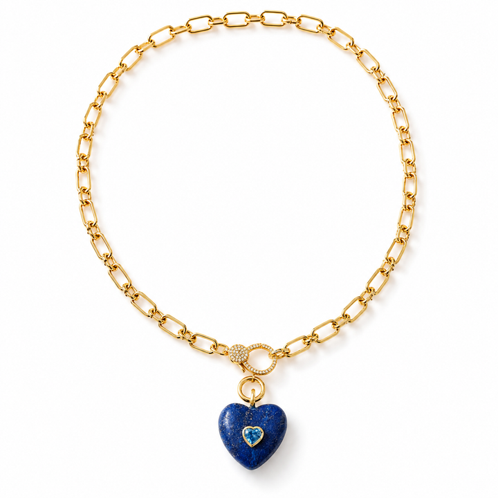 Lapis Lazuli Heart Necklace