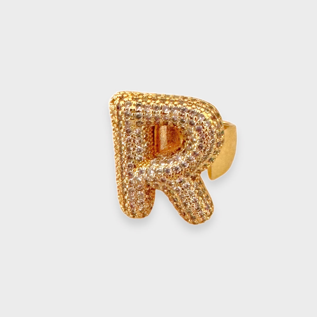 Initial Letter Gold Ring