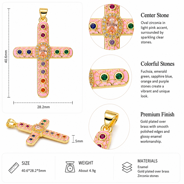 Bizantine Cross Pendant
