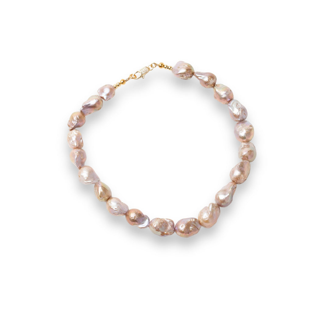 #fall23 Default Title Necklace Mannaz Designs Champagne Pearls 