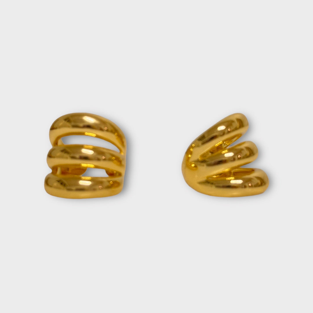 Spring 2024 Default Title Rings Mannaz Designs Chloe Triple Gold  Ring 