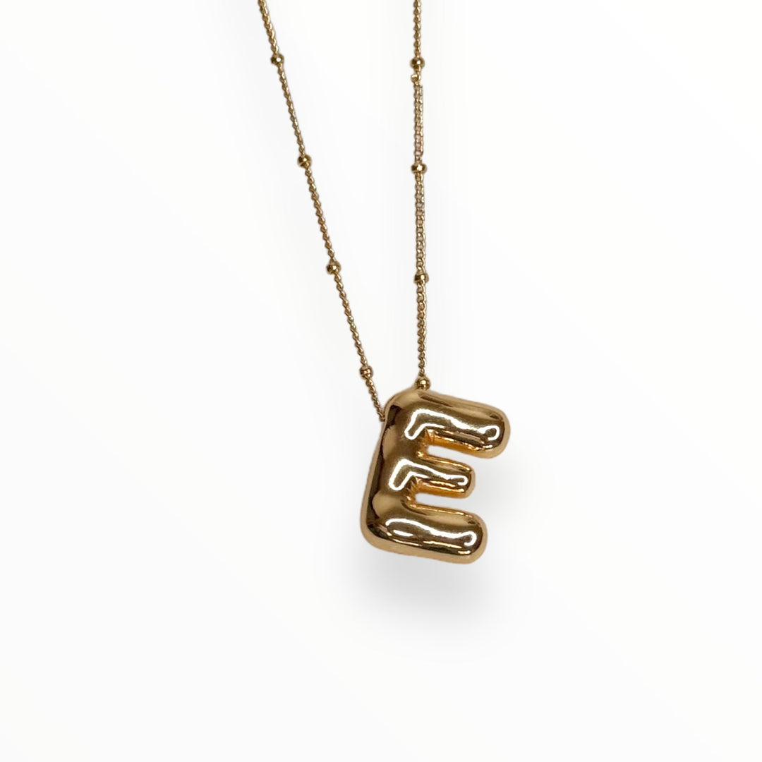 #fall23, Spring 20 Z Necklaces Mannaz Designs Chunky Ballon Initial Gold Necklaces 