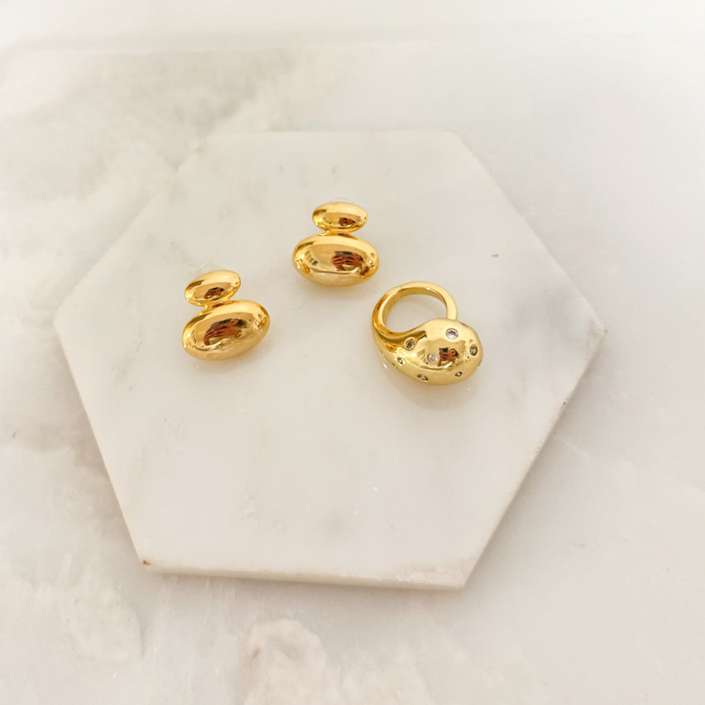 Spring 2024 Default Title Earrings Mannaz Designs Cia Gold Drop Earrings 