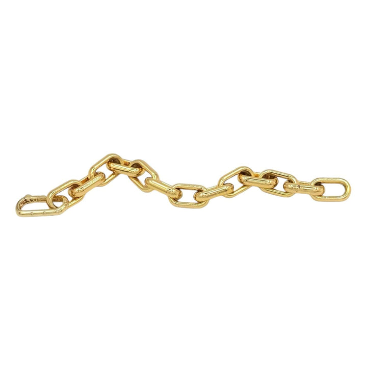  Default Title  Mannaz Designs Cleopatra Bold 18K Gold Plated Chain Bracelet – Exclusive, Handcrafted in Tampa, 6.5 & 7 Inches 