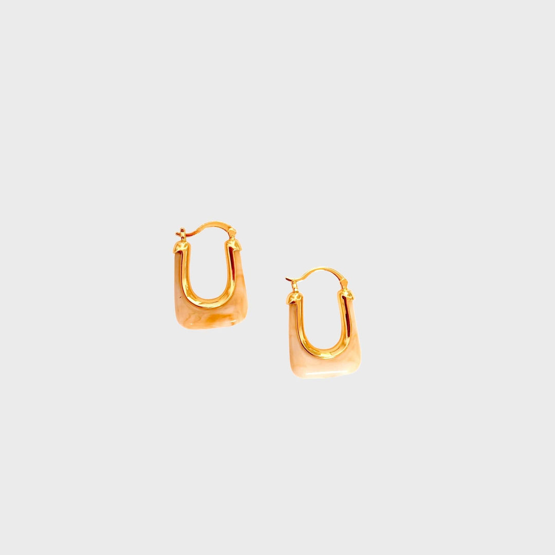 Spring 2024 Black Earrings Mannaz Designs Cora Gold and Resin Earrings 